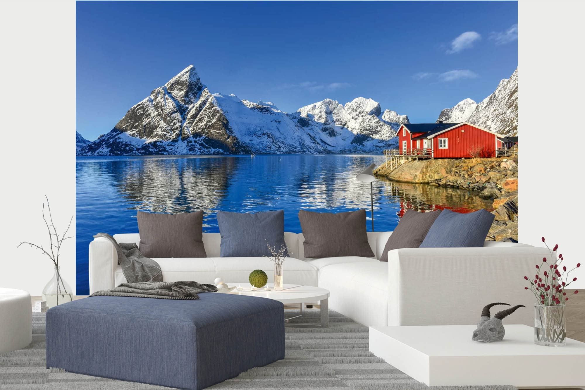 DIMEX LINE Non-Woven Photo Wallpaper Arctic Island 375 x 250 cm - Non-Woven Wallpaper, wall Mural, wall Pictures - Wallpaper for Living Room, Bedroom, Office, Kitchen — image 1
