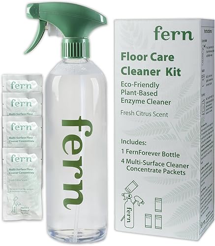 Fern MK27117 Kit de limpiador de suelos multisuperficie, soluciĂłn completa para el cuidado del suelo con botella de spray Forever de 24 onzas y 4 Fern MK27117 Kit de limpiador de suelos multisuperficie, soluciĂłn completa para el cuidado del suelo con botella de spray Forever de 24 onzas y 4