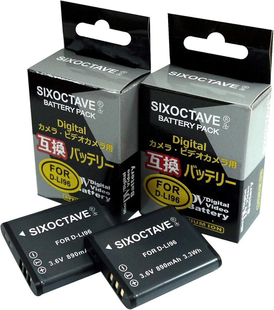 Amazon | SIXOCTAVE 2個セット D-LI96 ペンタックス 互換バッテリー