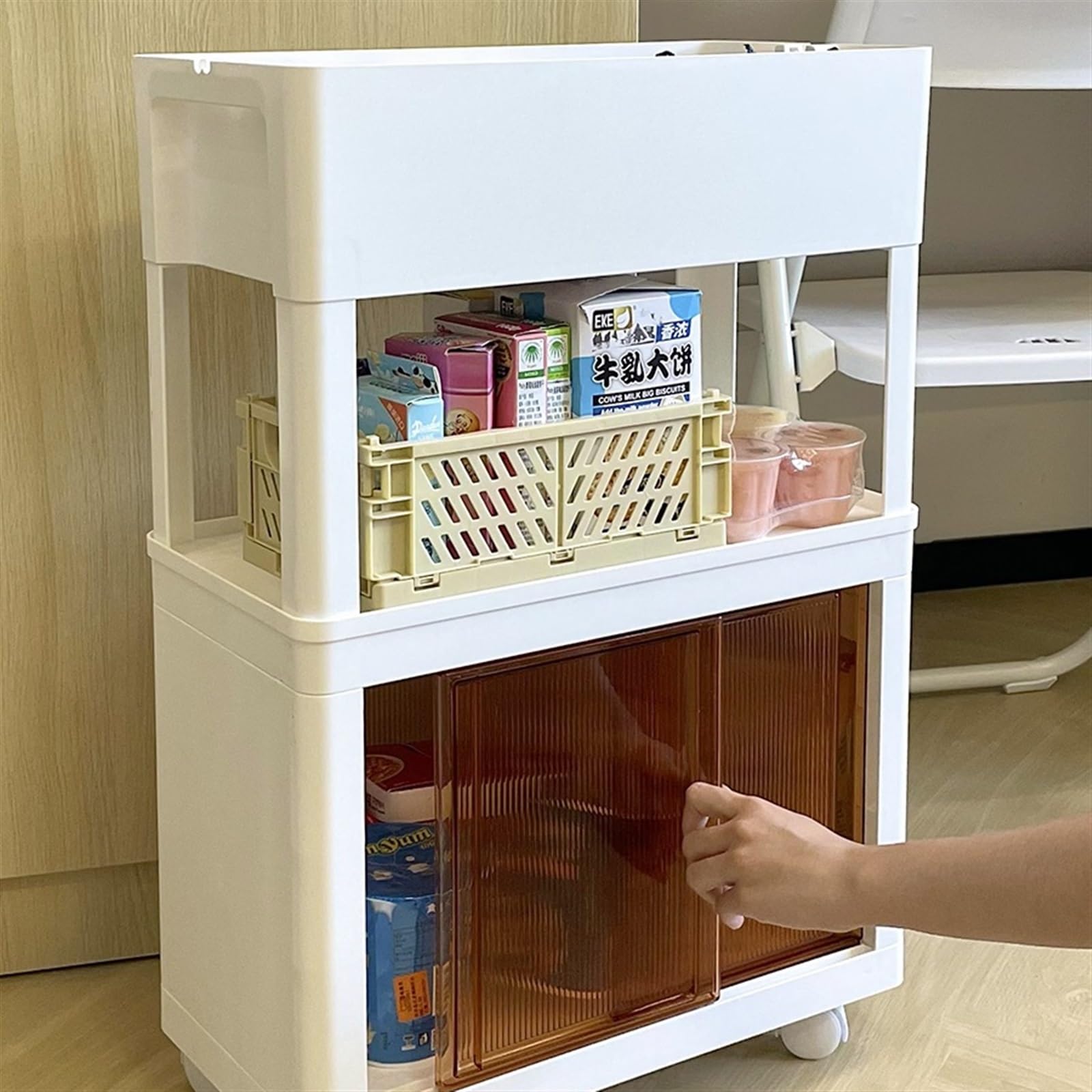 Organizer na biurko Wózek pod stołem, stojak do przechowywania dokumentów, mobilny stojak do przechowywania bibliotek Organizer do segregatorów