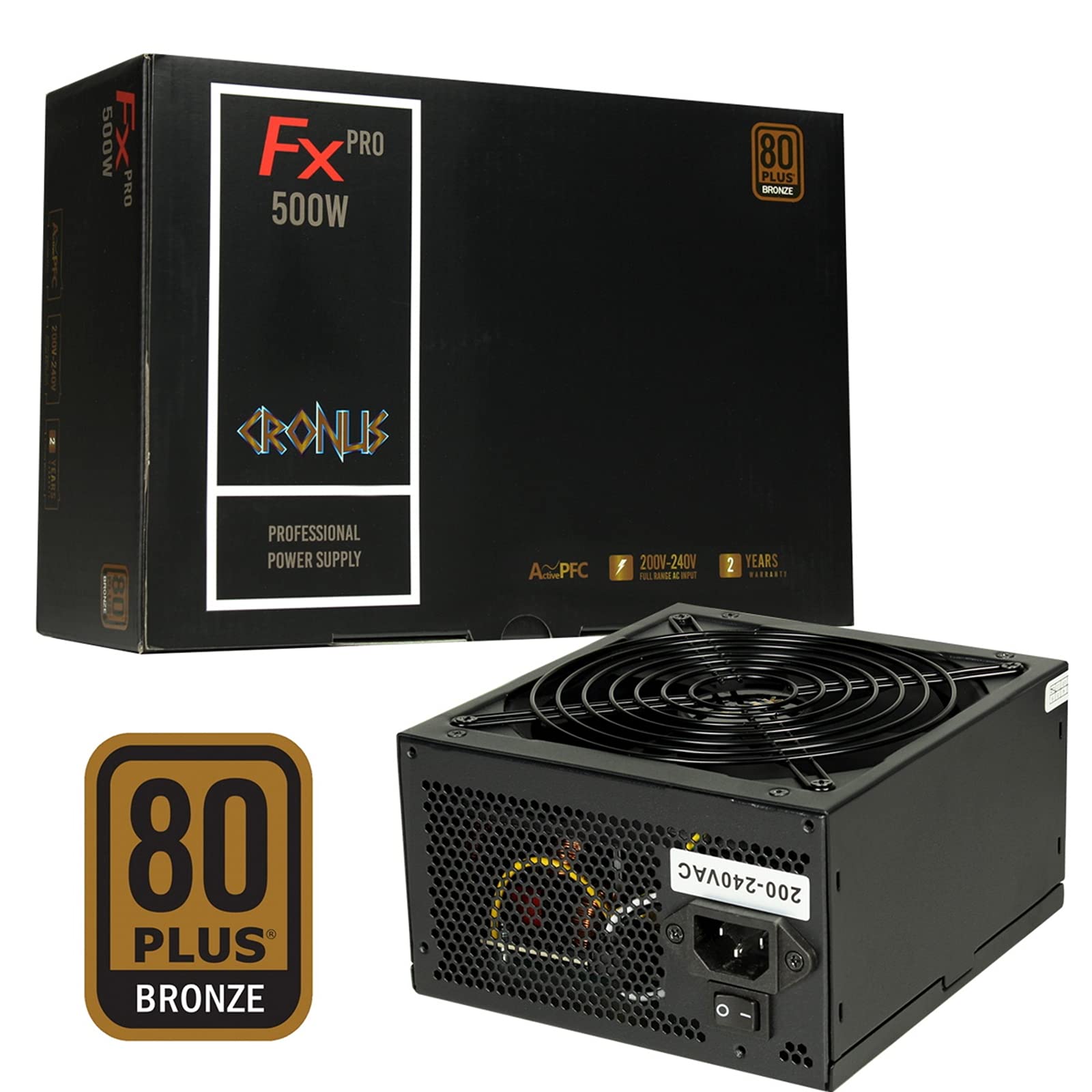 Evo Labs CRONUS-500ATV power supply unit 500 W 20+4 pin ATX Black