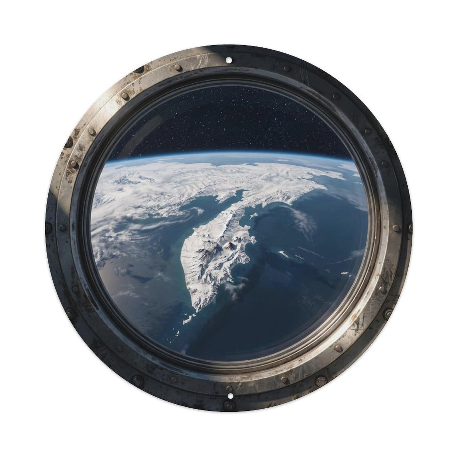 Earth Kamchatka Peninsula Metal Tin Sign