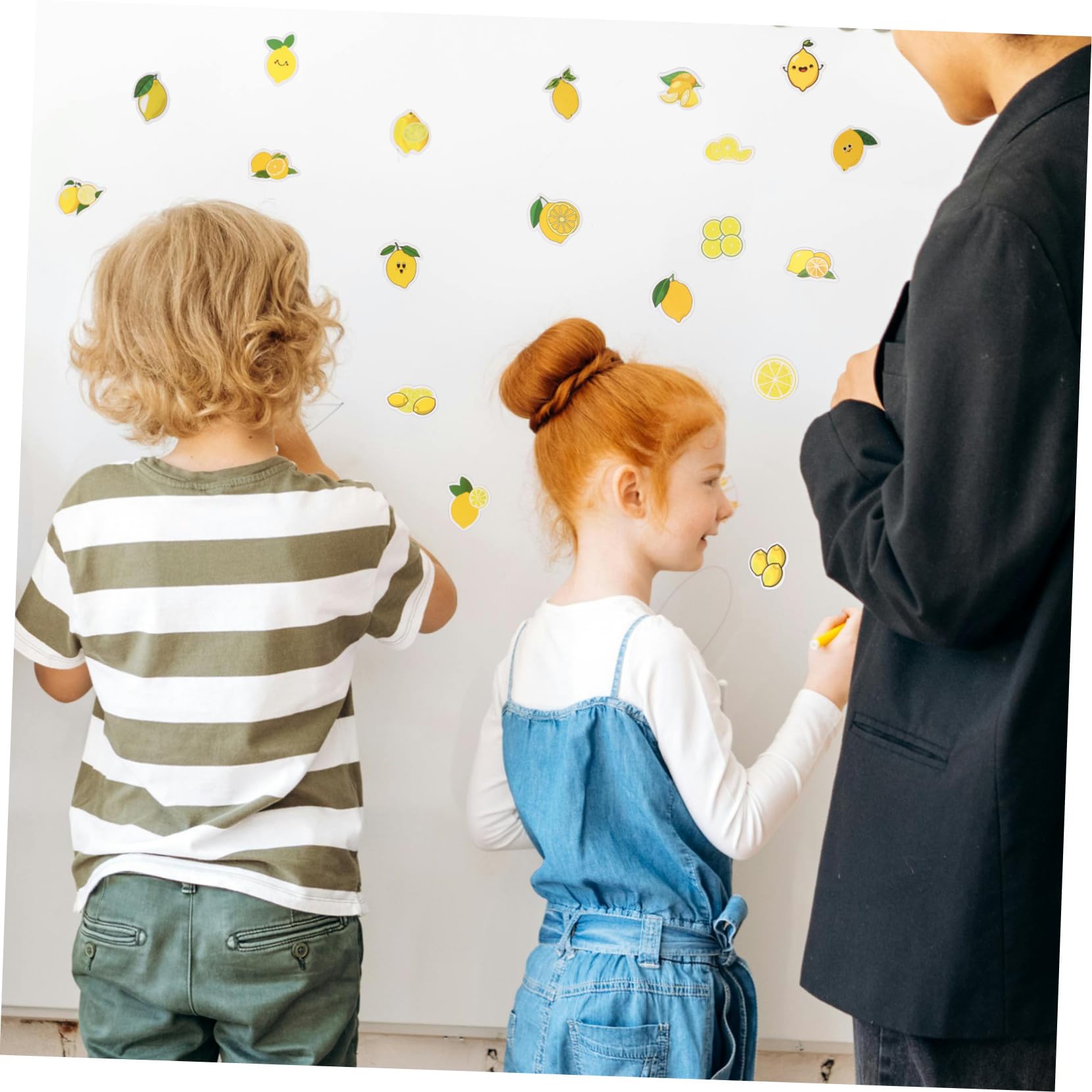 POPETPOP 50piezas Pegatinas De Limón Creativas Pegatinas Adhesivas Para Laptop Maletas Decoración Infantil Diy