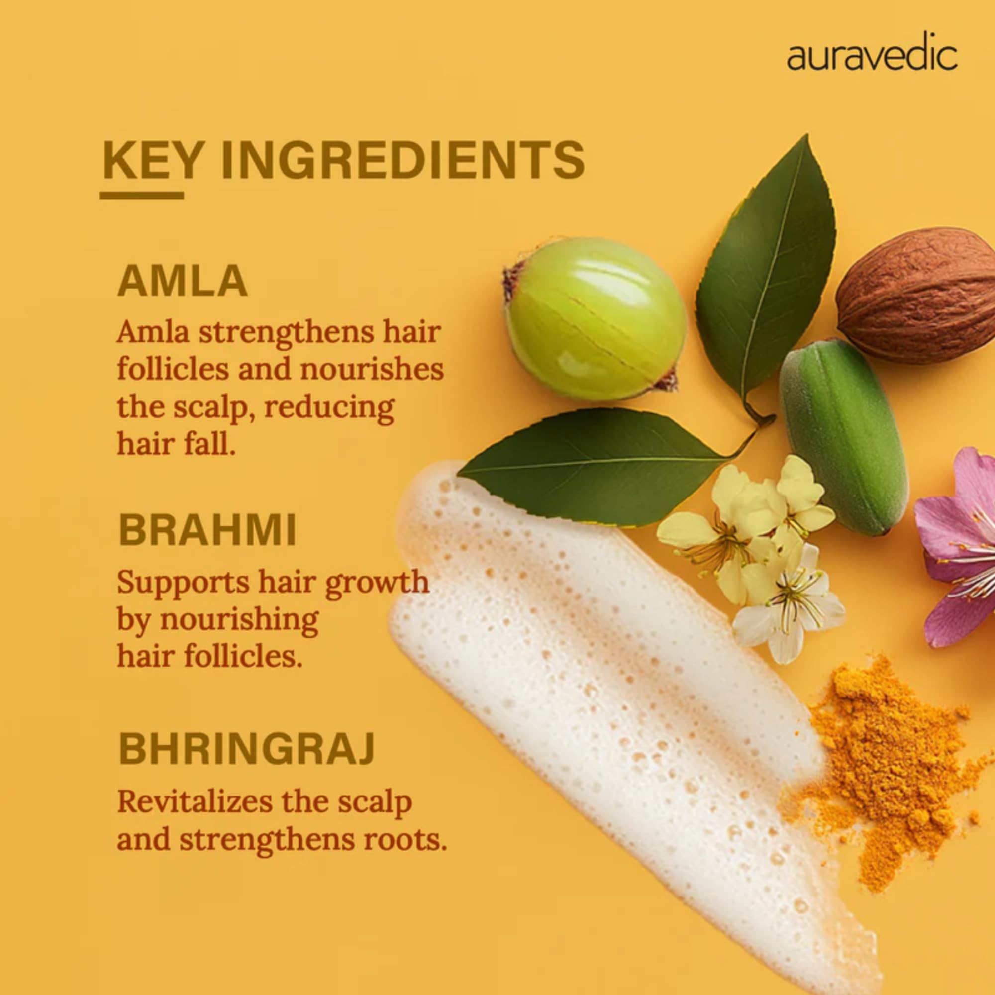 Auravedic Hair Fall Control Shampoo, 500ml