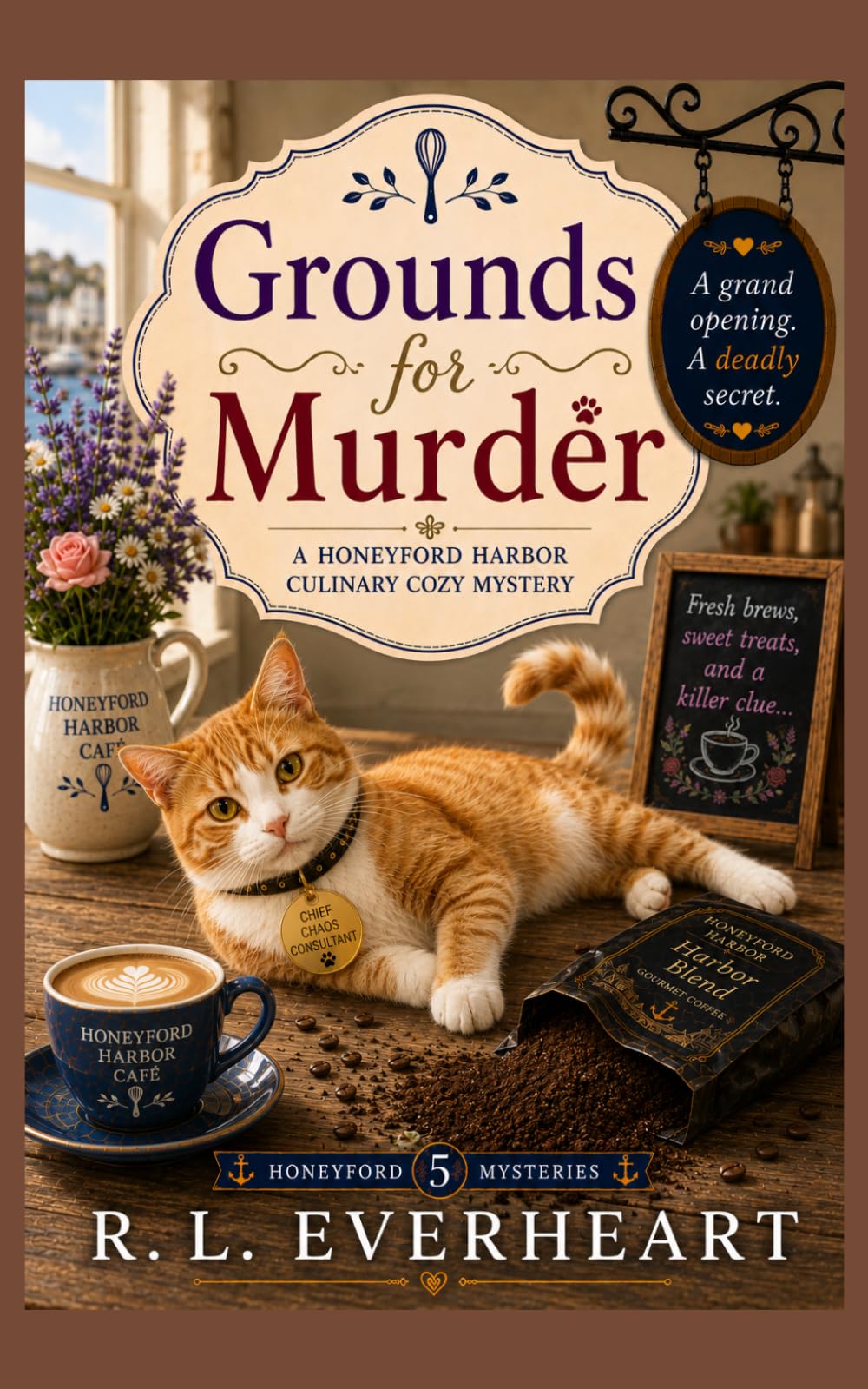 Grounds for Murder: A Honeyford Harbor Culinary Cozy Mystery