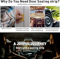 Vista 6 de Protectores de borde de puerta de automóvil, protector de sello de goma en forma de U, borde de puerta, protección para la mayoría de los Blanco