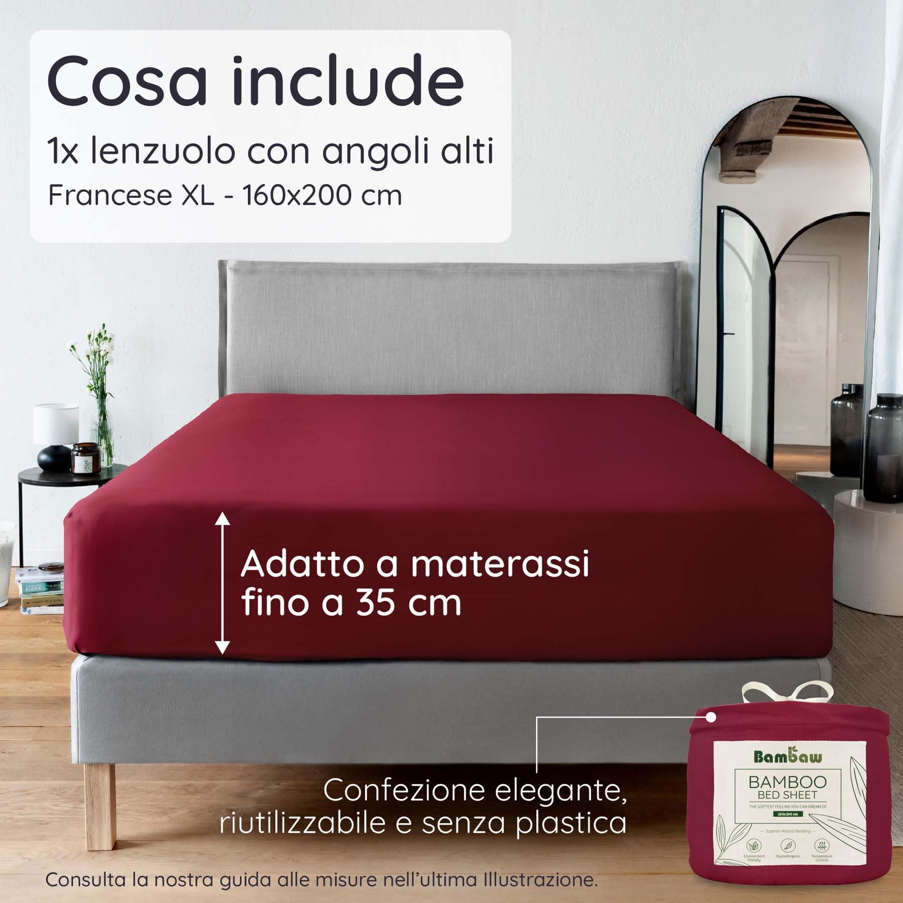 Vency Lenzuolo con Angoli Una Piazza e Mezza 140x200 cm Cappuccino Lenzuola 1 Pi