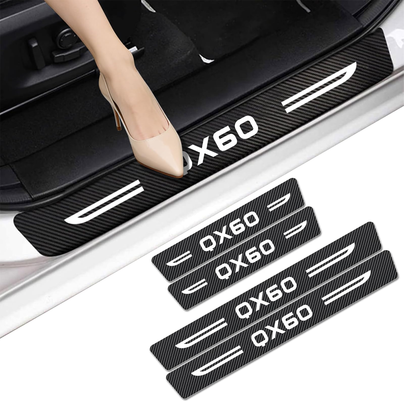 WXH97F Car Door Sill Protector for Infiniti QX60 2014-2026