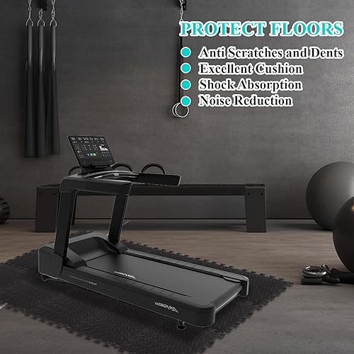 Miniatura 3 de 18 alfombrillas de gimnasio de 12 x 12 x 0.4 pulgadas para gimnasio en casa, azulejos de espuma extraíble de color negro, suelos de gimnasio de Eva