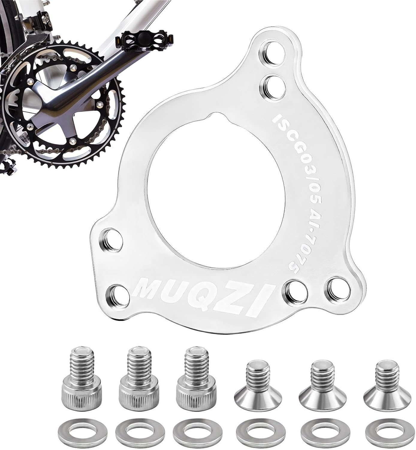 Jikiaci Chain Guide Adapter Mountain Chain Guide Adaptor Mount ISCG