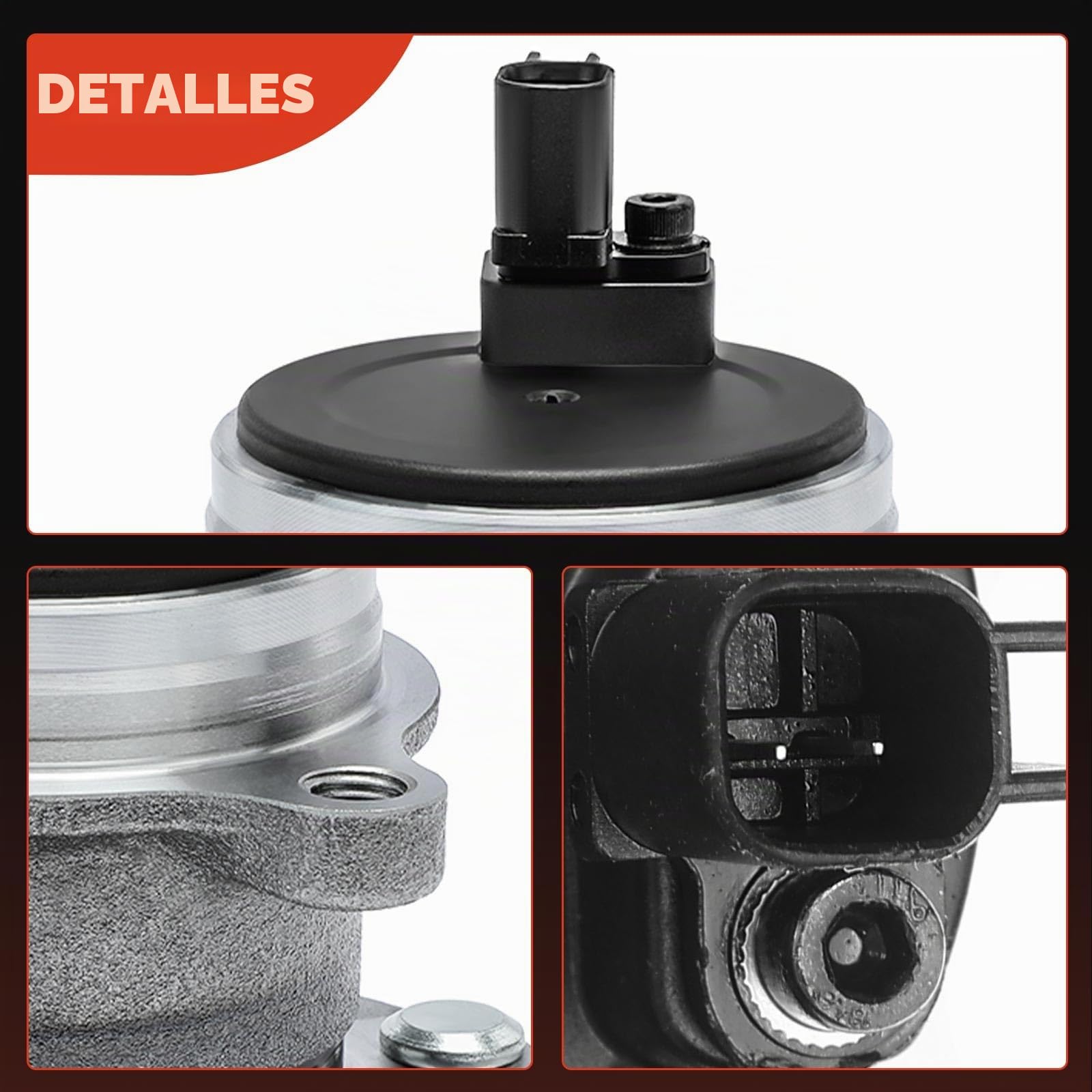 Frankberg Kit de cojinete de rueda trasera con sensor de carcasa ABS | Rueda con brida ⌀136, trasero Con sensor de carcasa Sensor de Velocidad de las Ruedas Sensor ABS Rueda con brida ⌀136