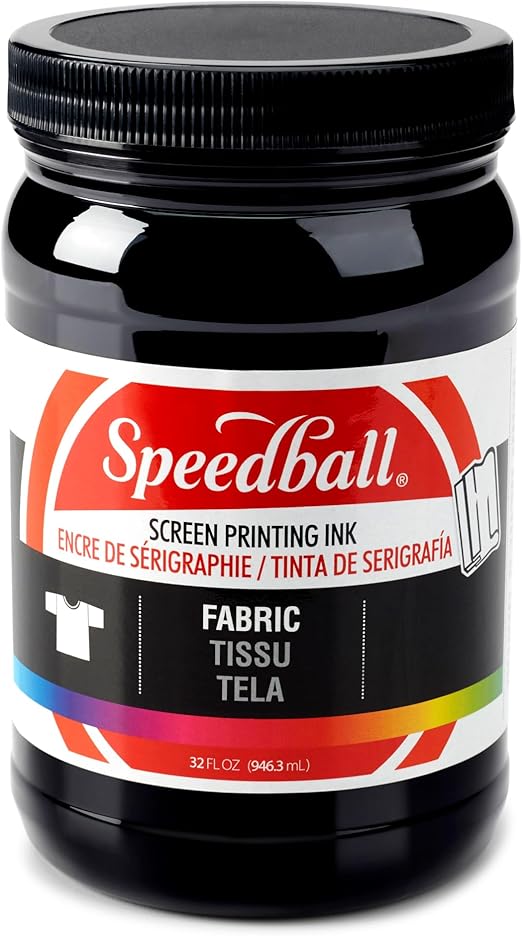 Speedball 4600 Fabric Screen Printing Ink, 32 fl oz., Black