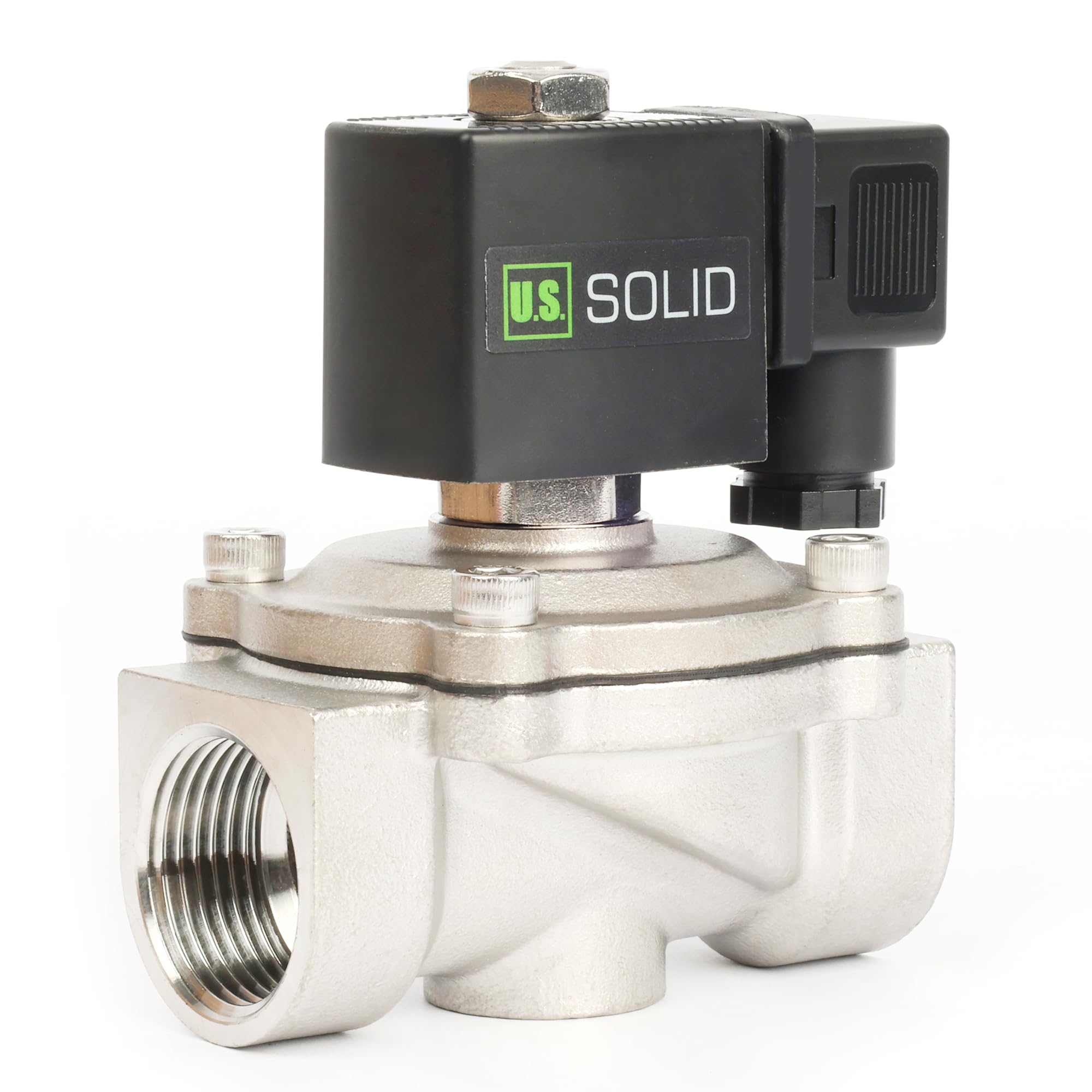 Électrovanne 24V normalement fermée G 1 pouce valve eau air diesel 10bar