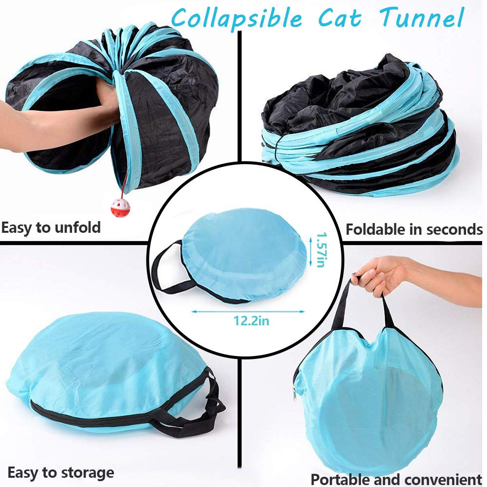 Tunnel pour chat, jouet pour chien, tunnel de jeu 5 voies pour chat, chiot, chaton, lapin