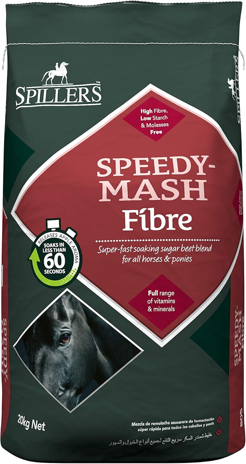SPILLERS SpeedyMash Fibre Horse Feed 20kg Fast Fibre Horse Food for all Horses and Ponies