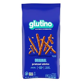 Glutino Gluten Free Pretzel Sticks, Gluten Free Snacks, 14.1 oz.