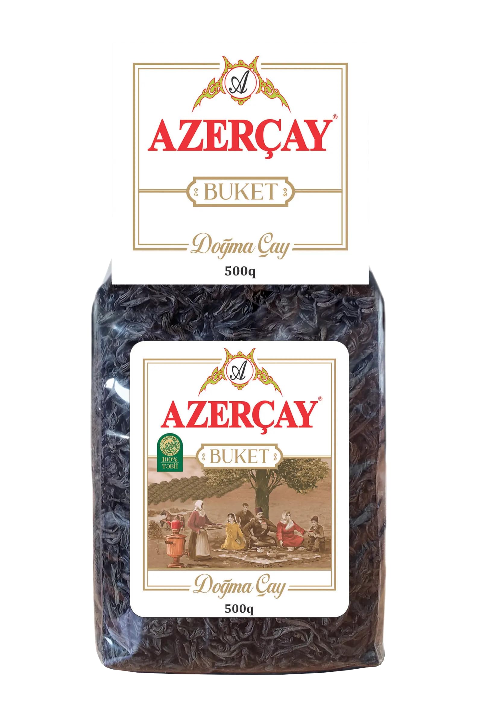 Azercay Buket 500 Gr Limpid Package Large-Leaved Black Velvet Tea