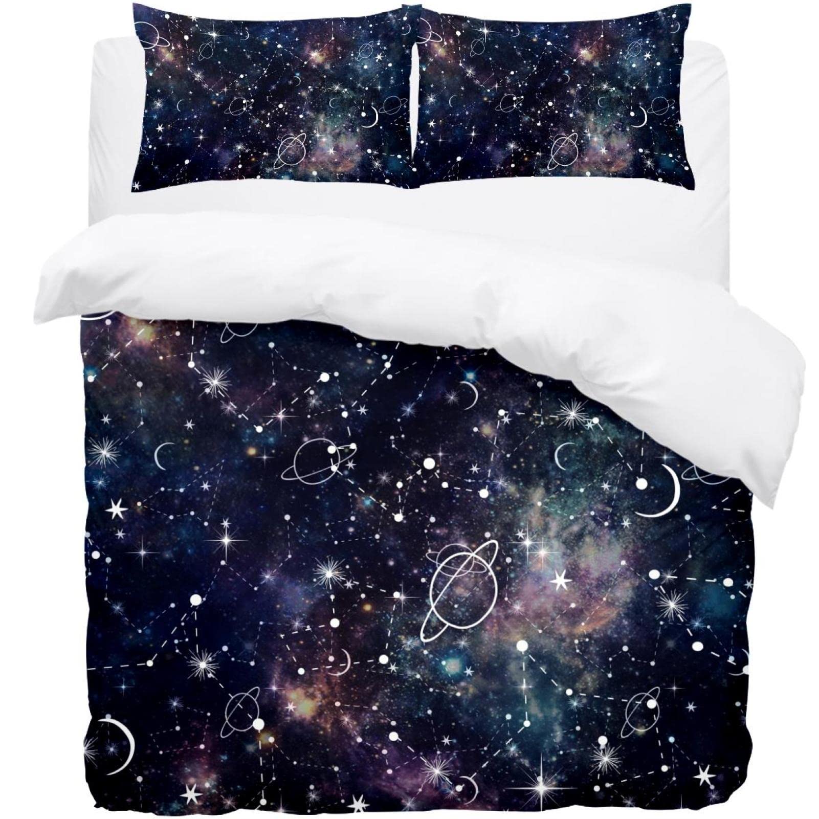 Parure de lit 3 pièces motif constellation pour transformer votre décoration