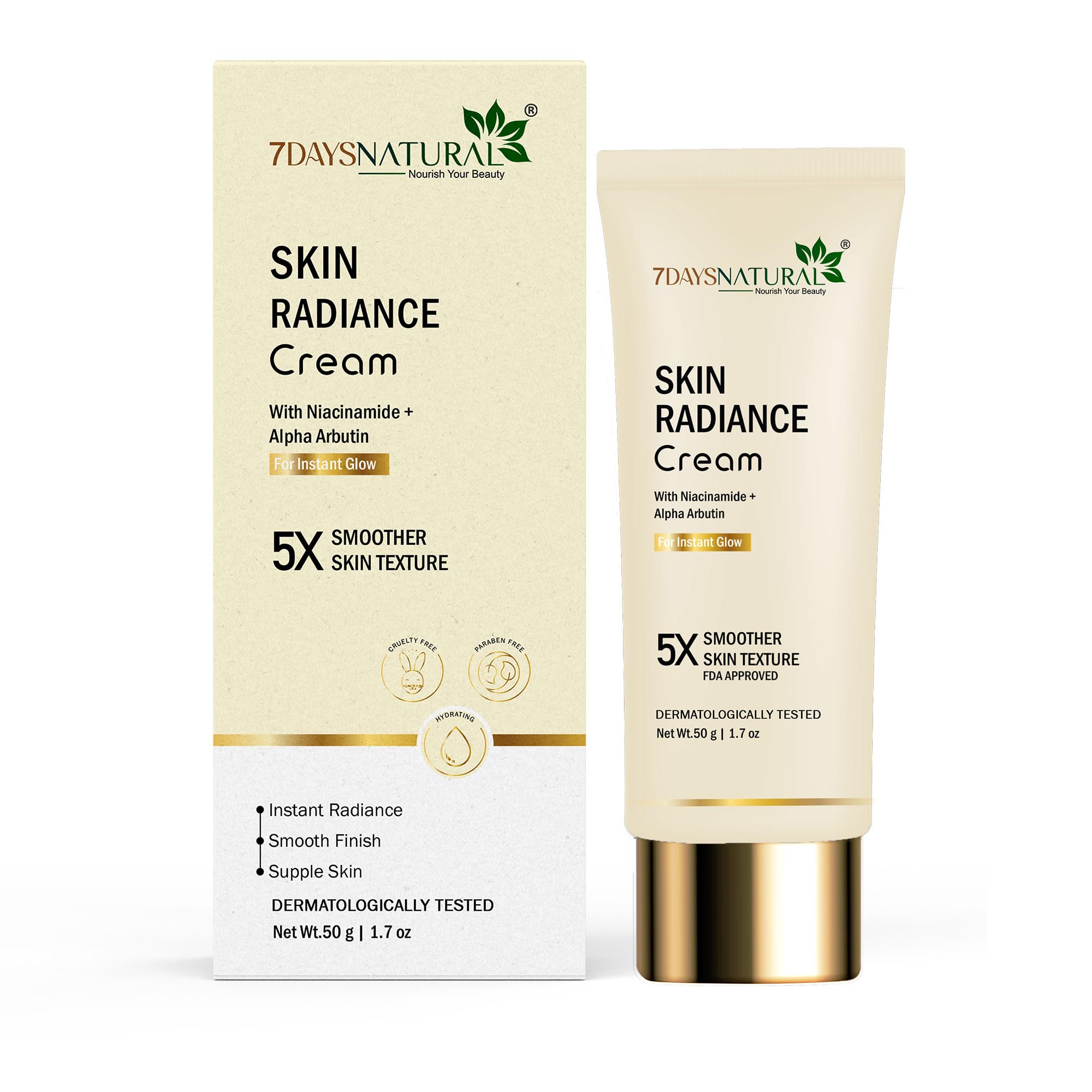 7DAYSNATURAL Skin Radiance Cream | Niacinamide & Alpha Arbutin