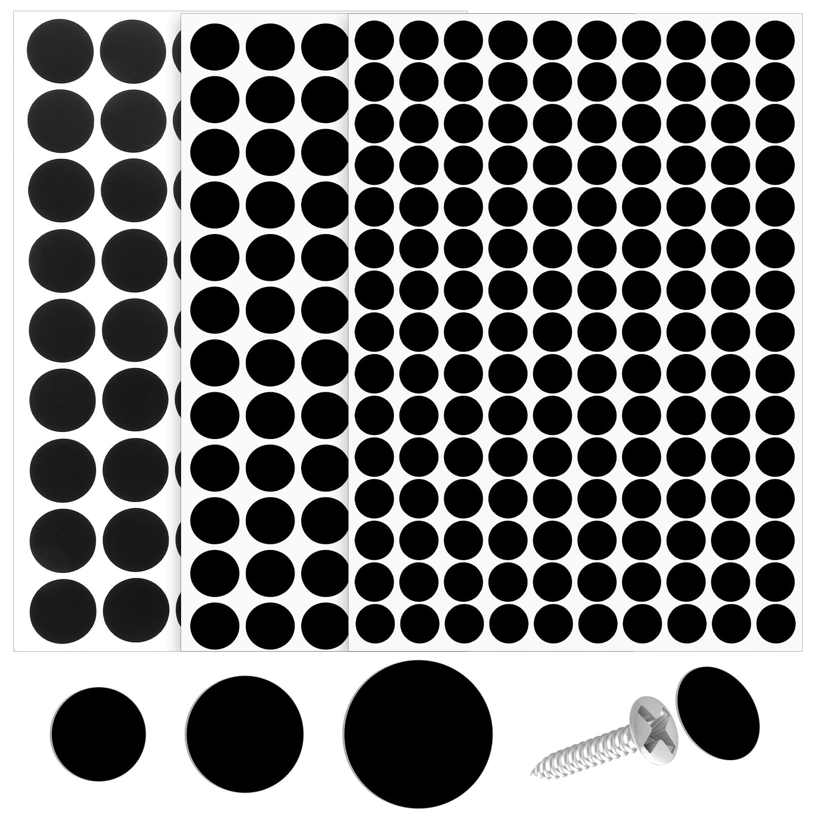 Zelfklevende schroefafdekstickers - Wit