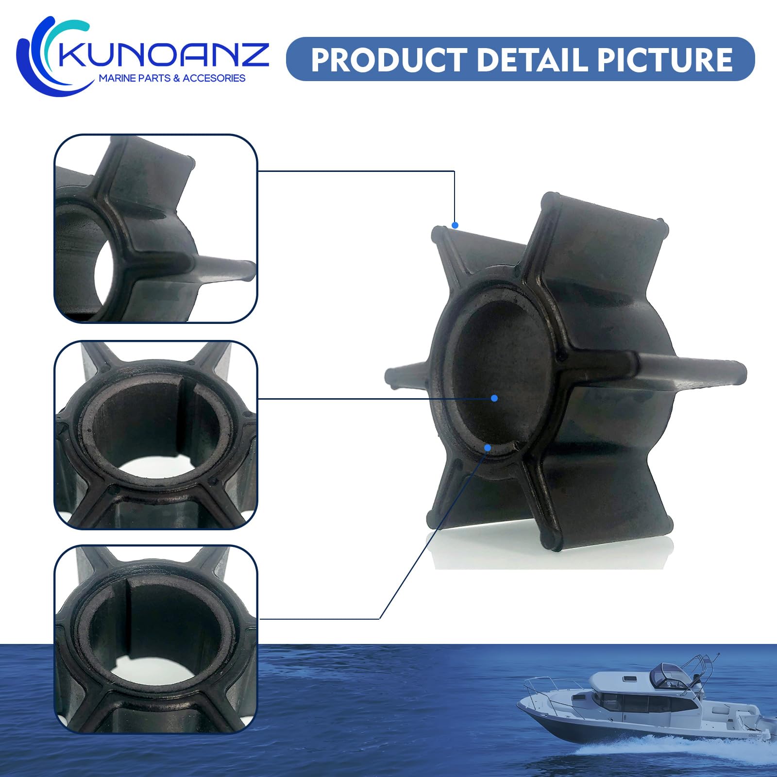 Amazon.com: 47-16154-1 345-65021-0 Water Pump Impeller For Mercury