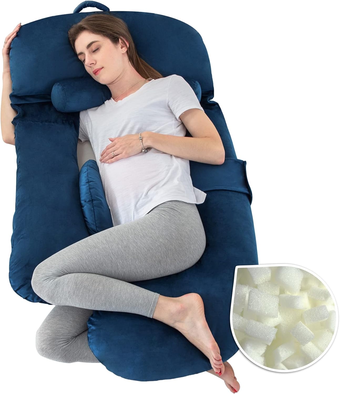 LUXETILE Full Body Pregnancy Pillows for Pregnant Women