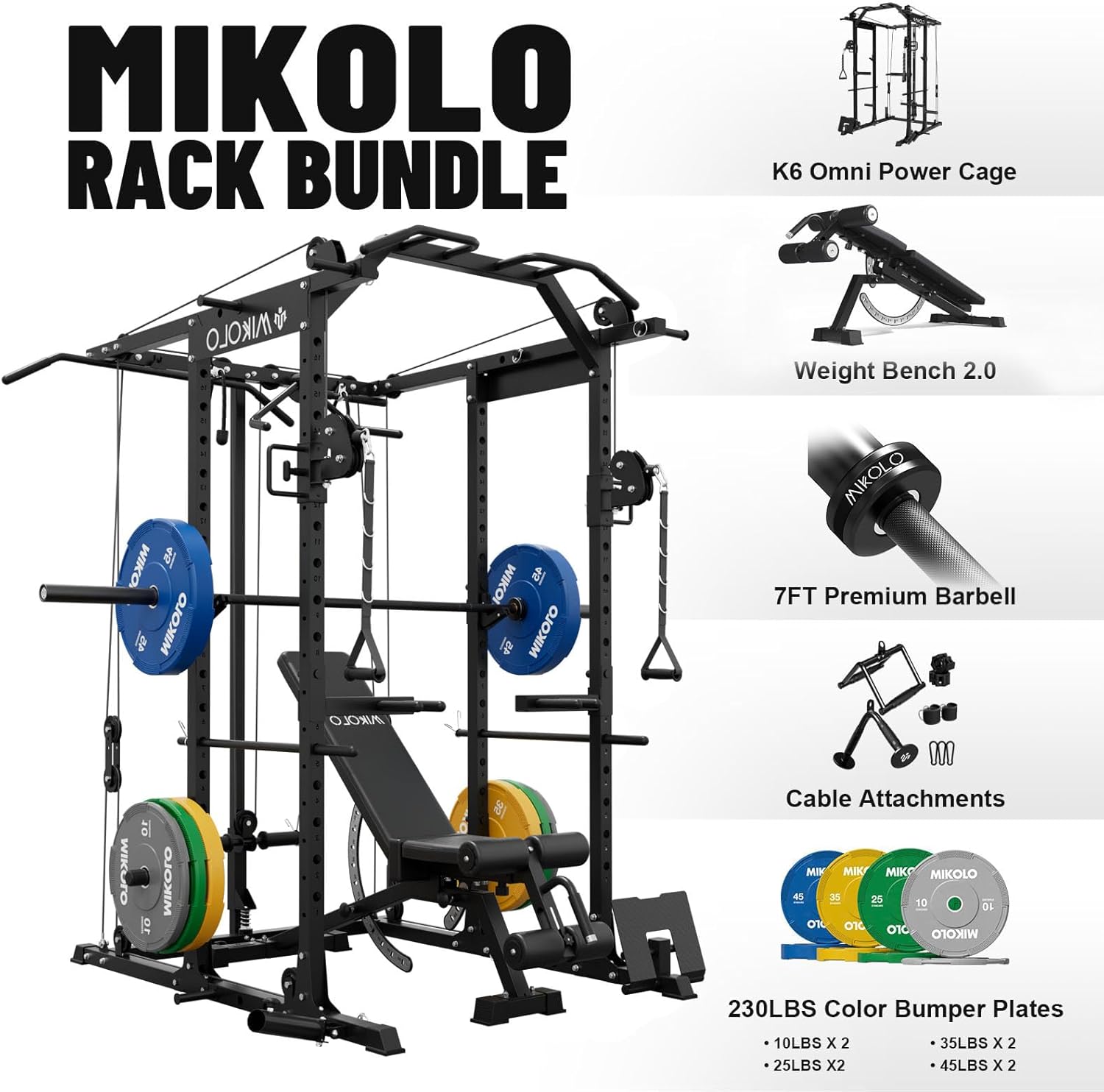 Unleash Your Strength: Mikolo Power Cage Review - The Ultimate Home Gym Upgrade!