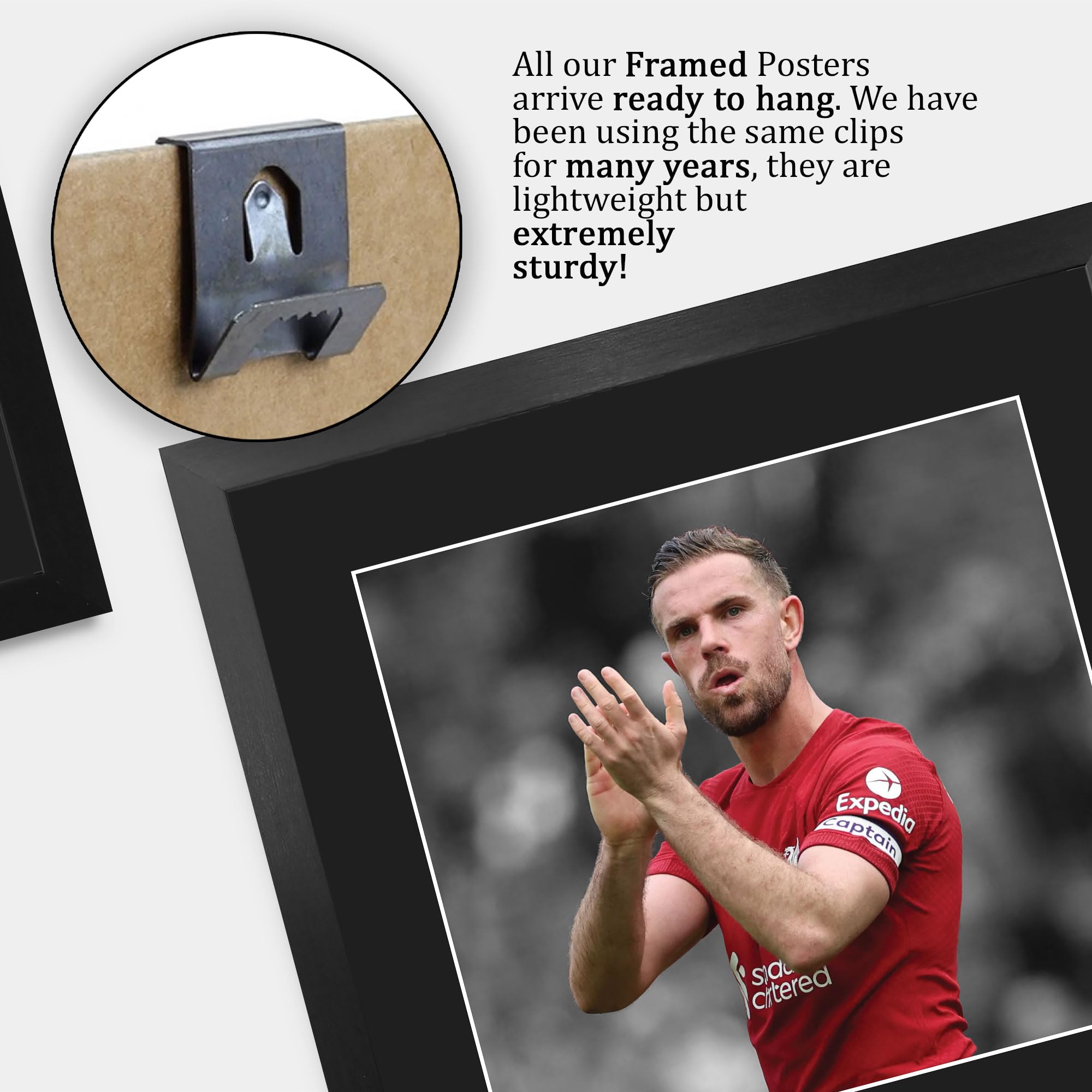 Amazon.co.jp: HWC Trading Jordan Henderson Liverpool Giftsプリント