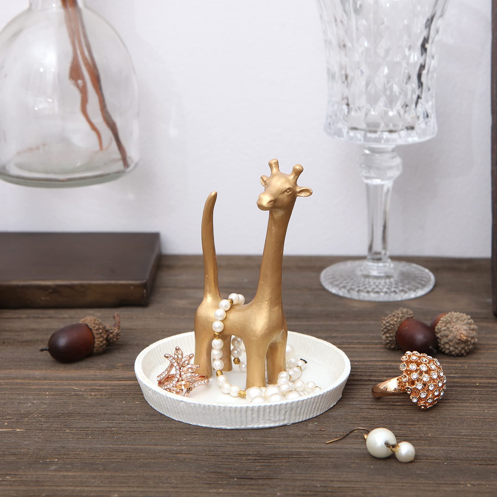 Animal Giraffe Jewelry Holder Giraffe Jewelry Box With Emerlds