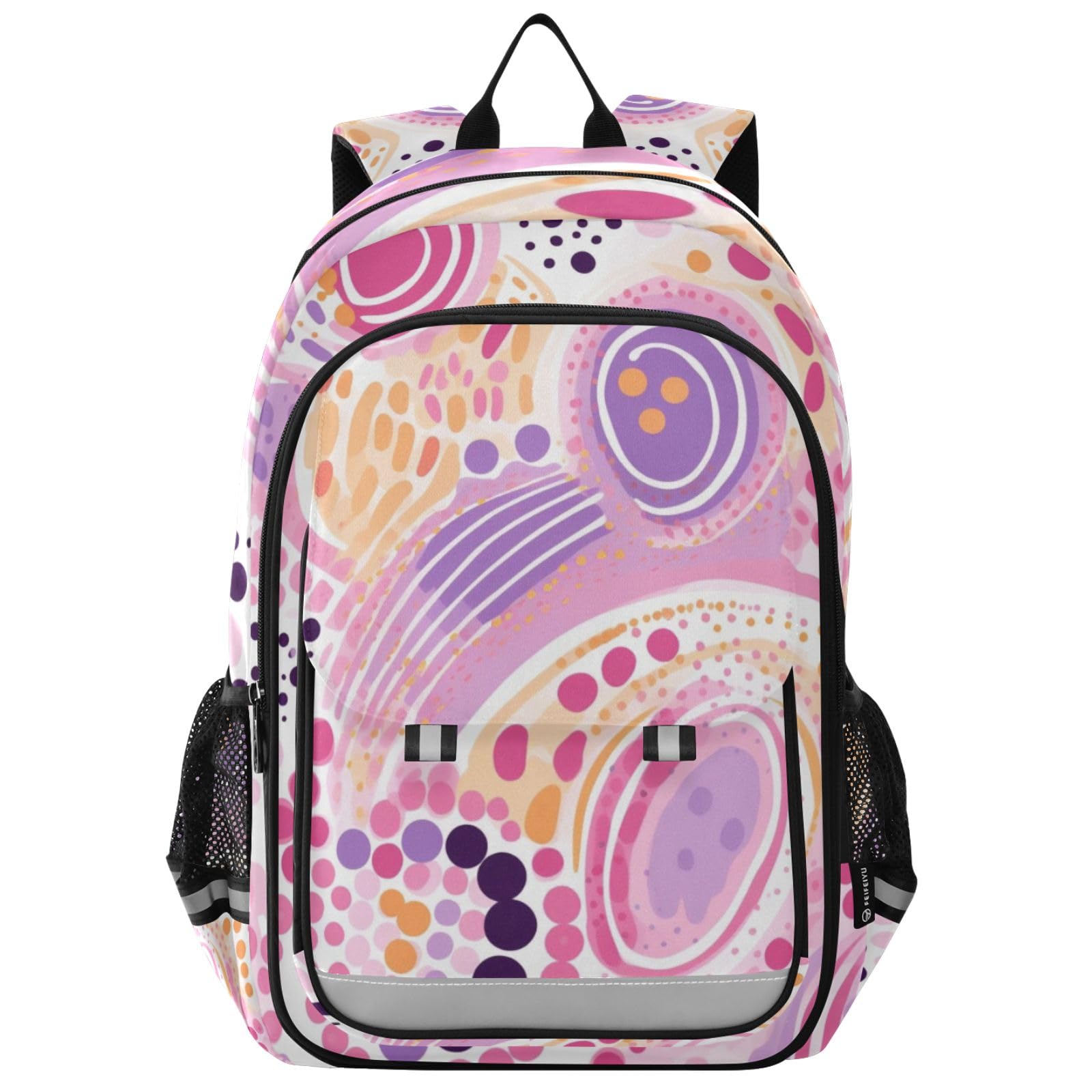 Colorful Patterns Laptop Backpack for Boys Girls Bookbag Travel Bag Casual Daypack School Backpack for Students