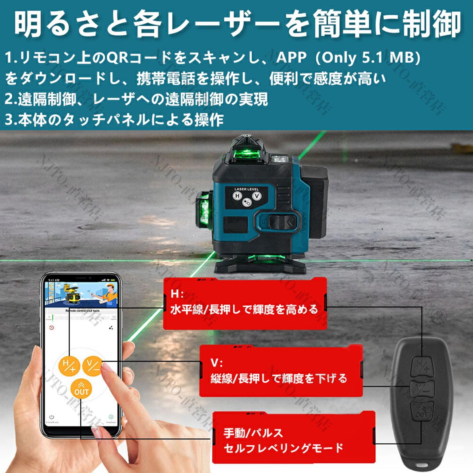 三脚付き⭐️高精度16ライン レーザー墨出し器 グリーン バッテリー2個付き 楽天市場】【お買い物マラソン当店最大2000円OFF!+ポイントUP