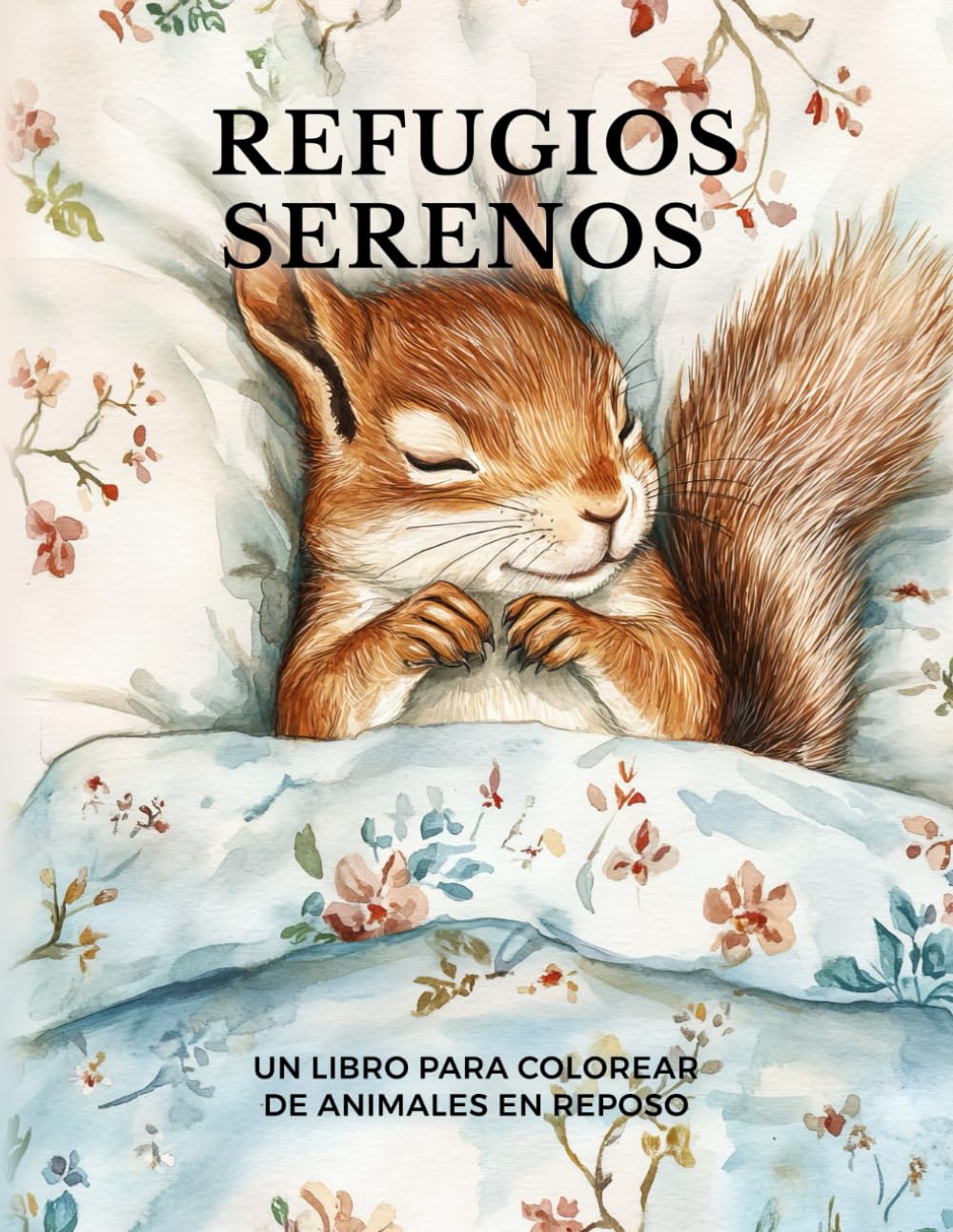 Refugios Serenos: Un libro para colorear de animales en reposo