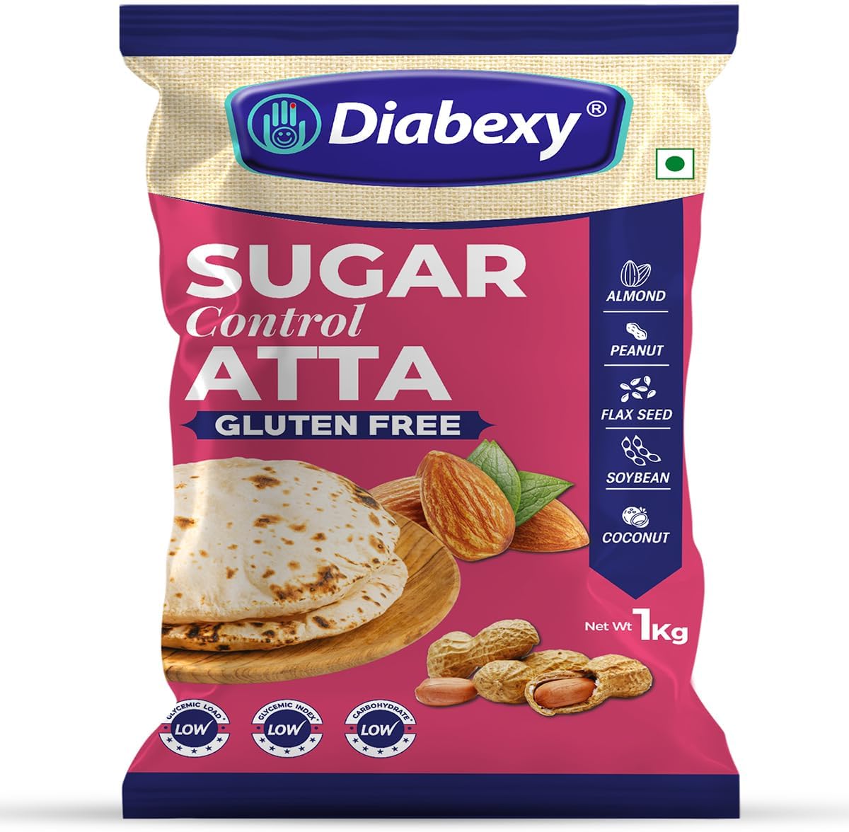 Diabexy Atta Gluten Free Sugar Control for Diabetics- 1 kg