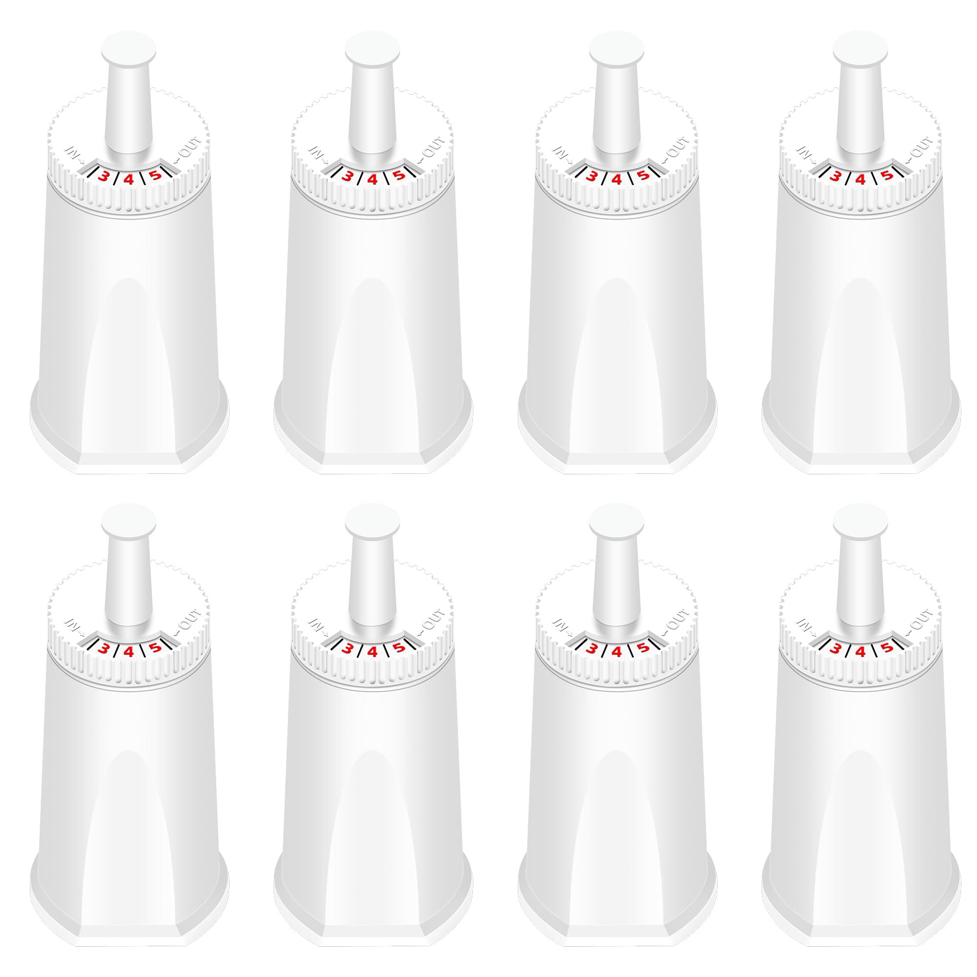 Upgraded 8 Pack Replacement Water Filter by APPLIANCEMATES
