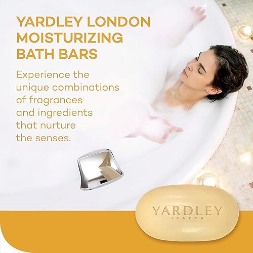 Yardley London - Barra hidratante natural de avena y almendras con avena natural, avena natural y almendras, 4.25 onzas (cantidad de 12)