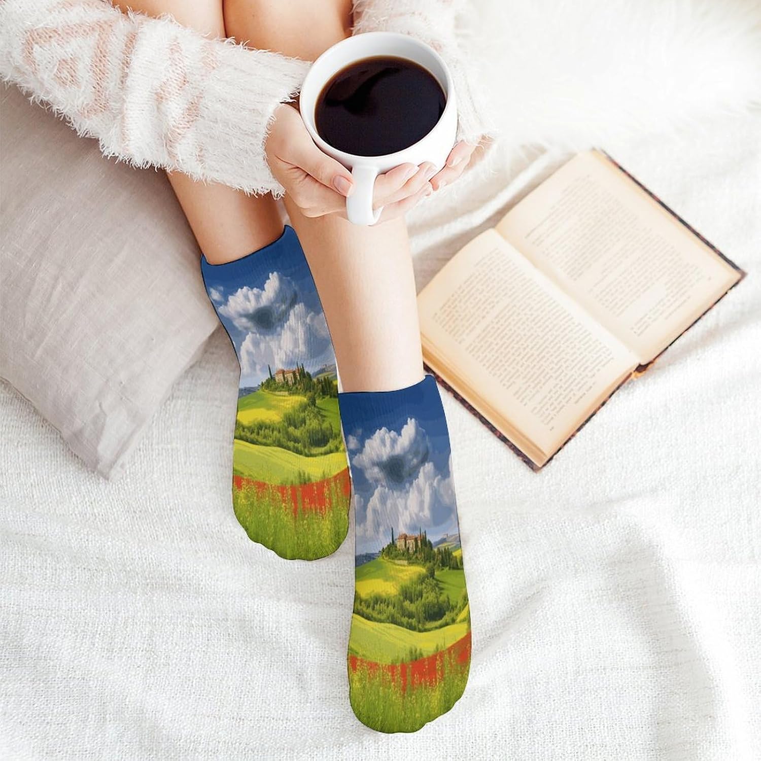 Tuscany Spring Ankle Socks for Men Women 5 Pairs | Comfortable Casual Low Cut Socks, Lightweight No Show Breathable Athletic Socks, Soft Mini Crew Socks for All Seasons
