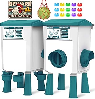 Chicken Automatic Chicken Feeder and Waterer Set