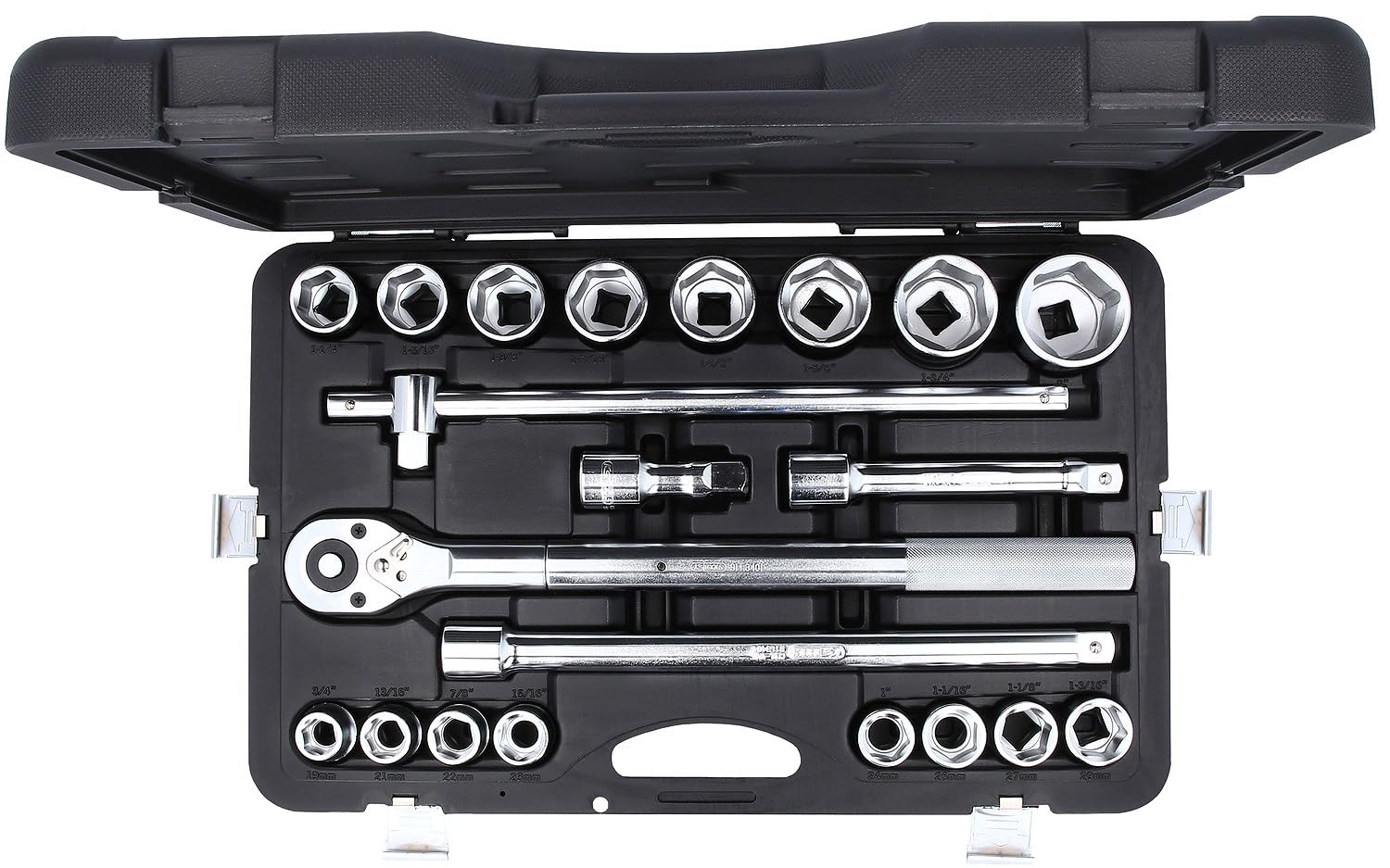 KS Tools 911.0721 3/4"Zestaw kluczy nasadowych21-szt, metryczny