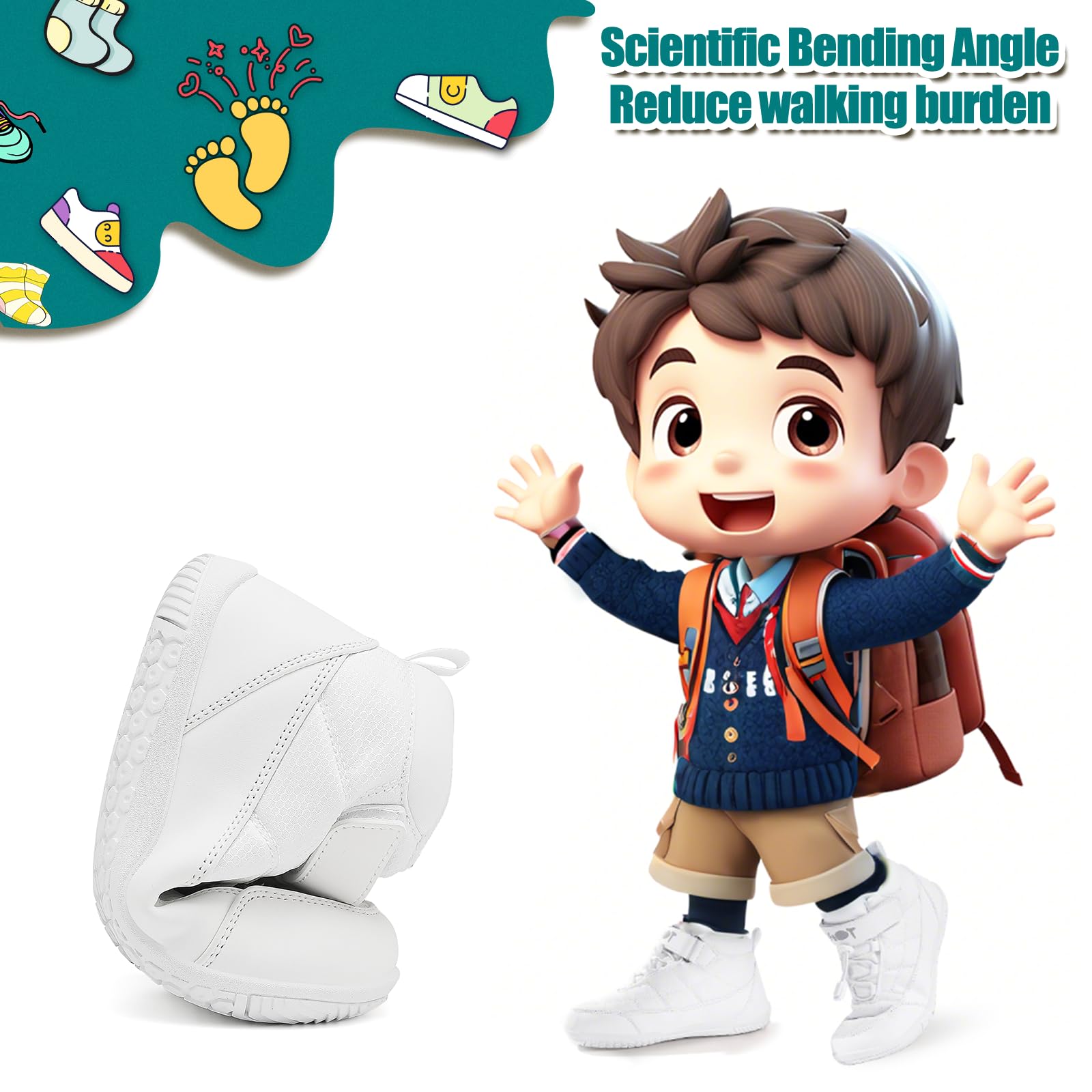 Wizshoe Botas Barefoot Lente Herfst Overgang Niño Niña Alta Zapatillas Resistente al agua Antideslizante Descalzas Minimalistas Sneakers Trekking Ligeras Cómodas Blanco 30EU