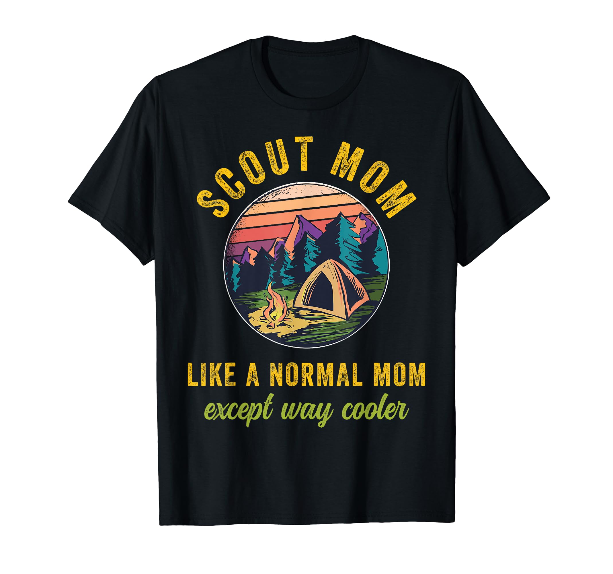 Scout Mom Scouting Troop Leader Boys Girls Camping Lovers T-Shirt