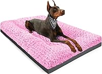 Vista 16 de POCBLUE Cama lavable de lujo para perros pequeños, tapete para jaula de perro de 23 pulgadas, almohadilla cómoda y esponjosa para perrera