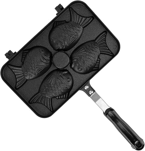 Cosiki Waffle Pan Taiyaki Aluminum Alloy Nonstick Frying Pan for Breakfast