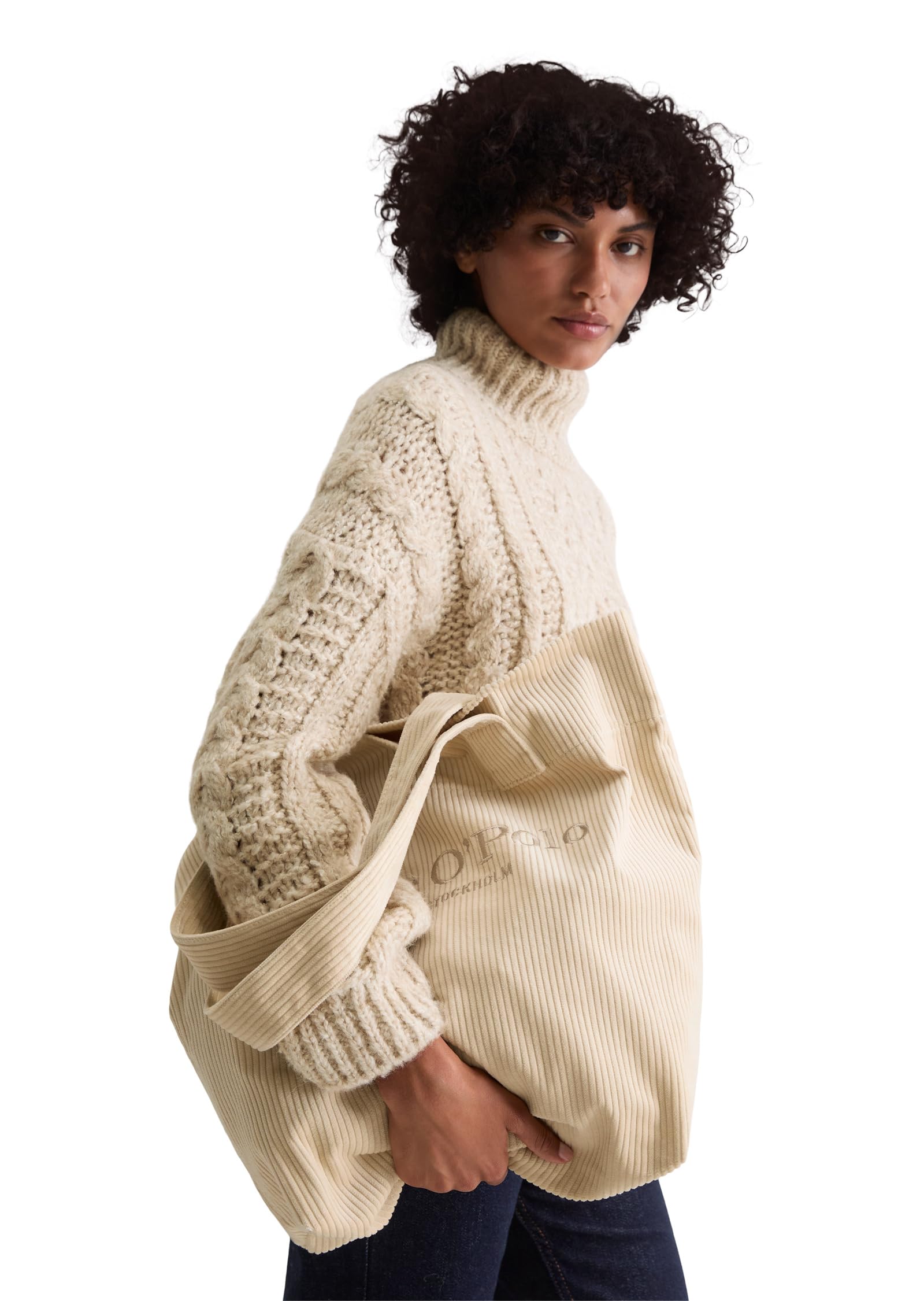 Marc O'Polo borsa shopper borsa a tracolla Diania Shopper Natural Stone beige