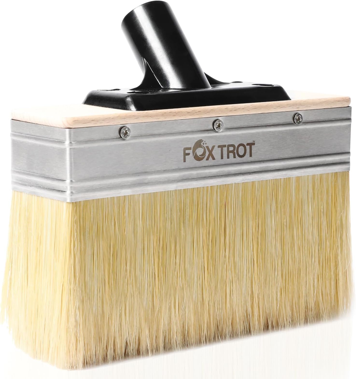 Foxtrot Deck Stain Brush 7-Inch, Stain-Brushes for Wood, Professional Grade Deck-Stain Applicator Brush, Stain and Sealer, Limewash Paint Brush, Deck Brush, Wide Paint-Brush for Staining Wood