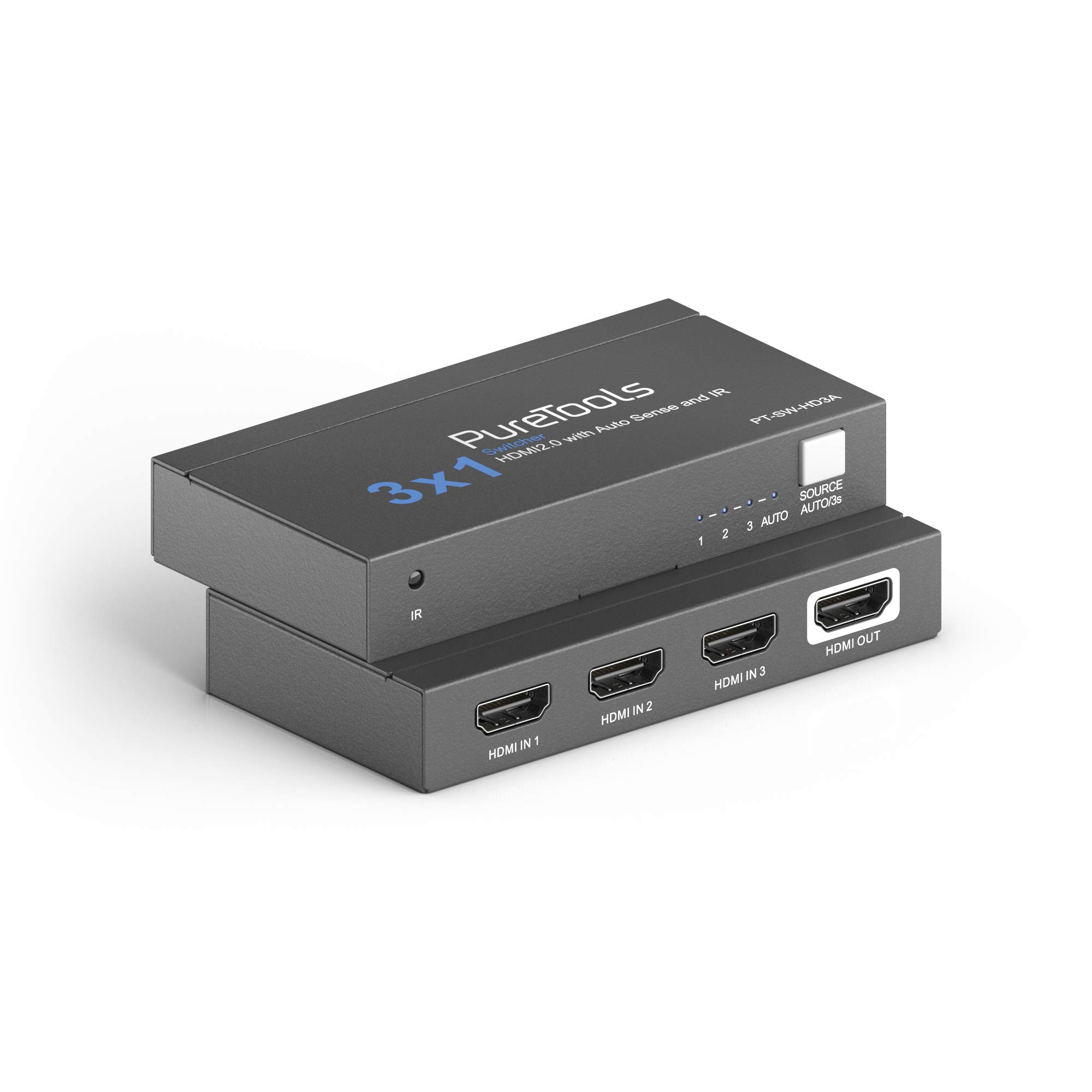 SW-HD3A - 3x1, 4K 18Gbps HDMI Umschalter mit „Auto Sense“