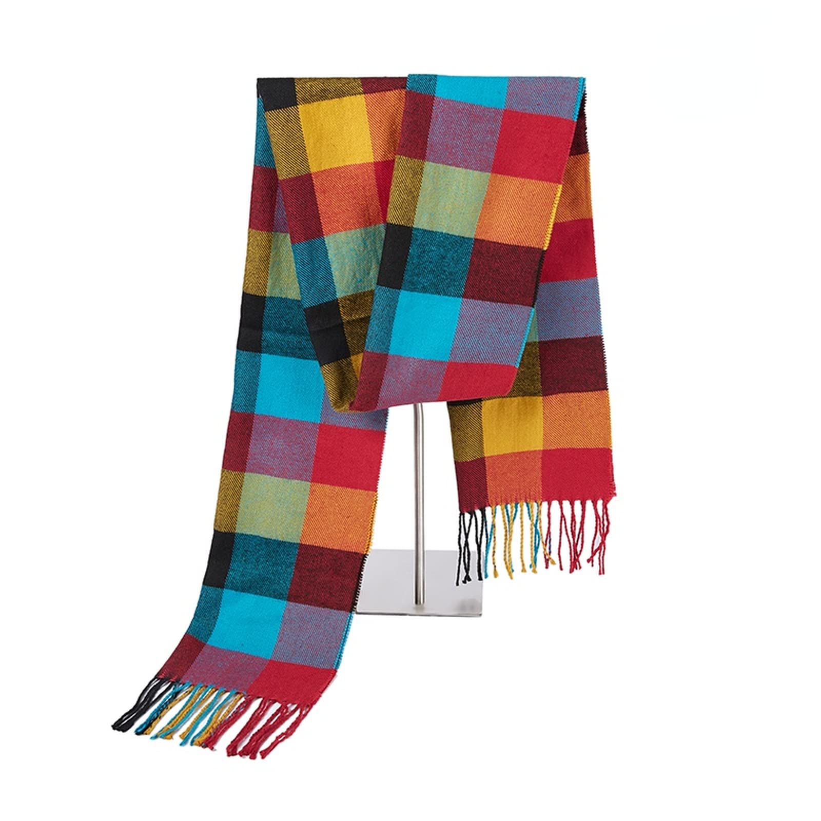 Chmentnanza Cashmere Scarf For Men Winter Scarf New Europe Fashion Shawl Scarves Men Winter Warm Tartan Scarf Cashmere Material for Men'S Winter Gifts