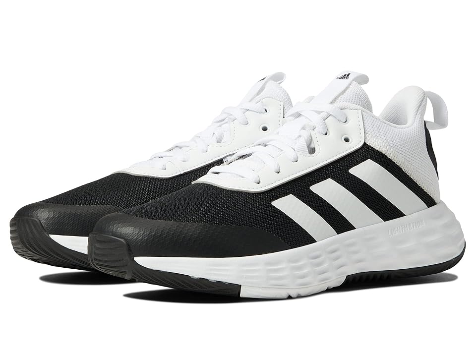 adidas Kids Own The Game 2.0 (Little Kid/Big Kid) (Black/White/Black) Boy's Shoes INTERNATIONAL SHIPPING