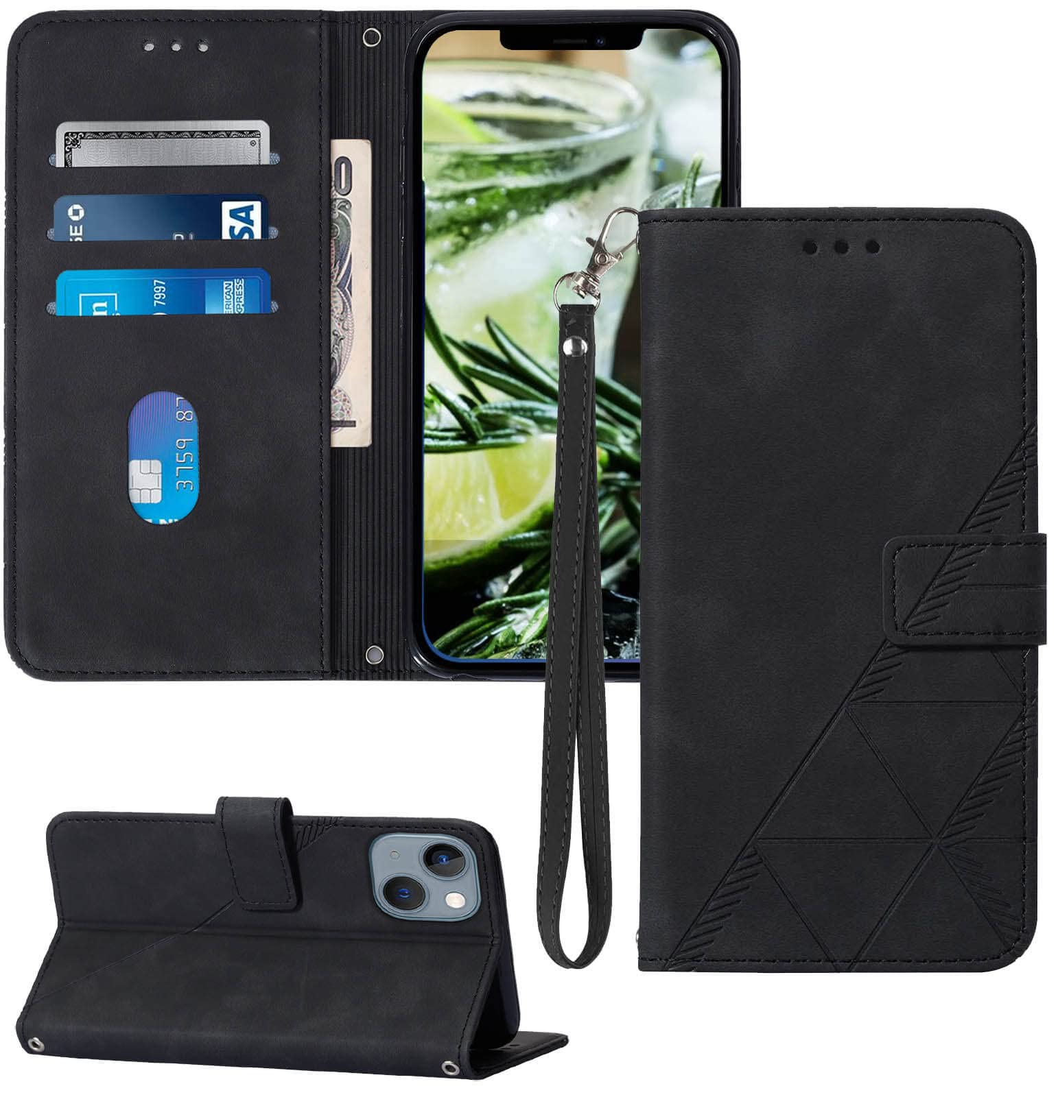 For Iphone 13 14 Wallet Case Card Holder Slots Wrist Desertcart