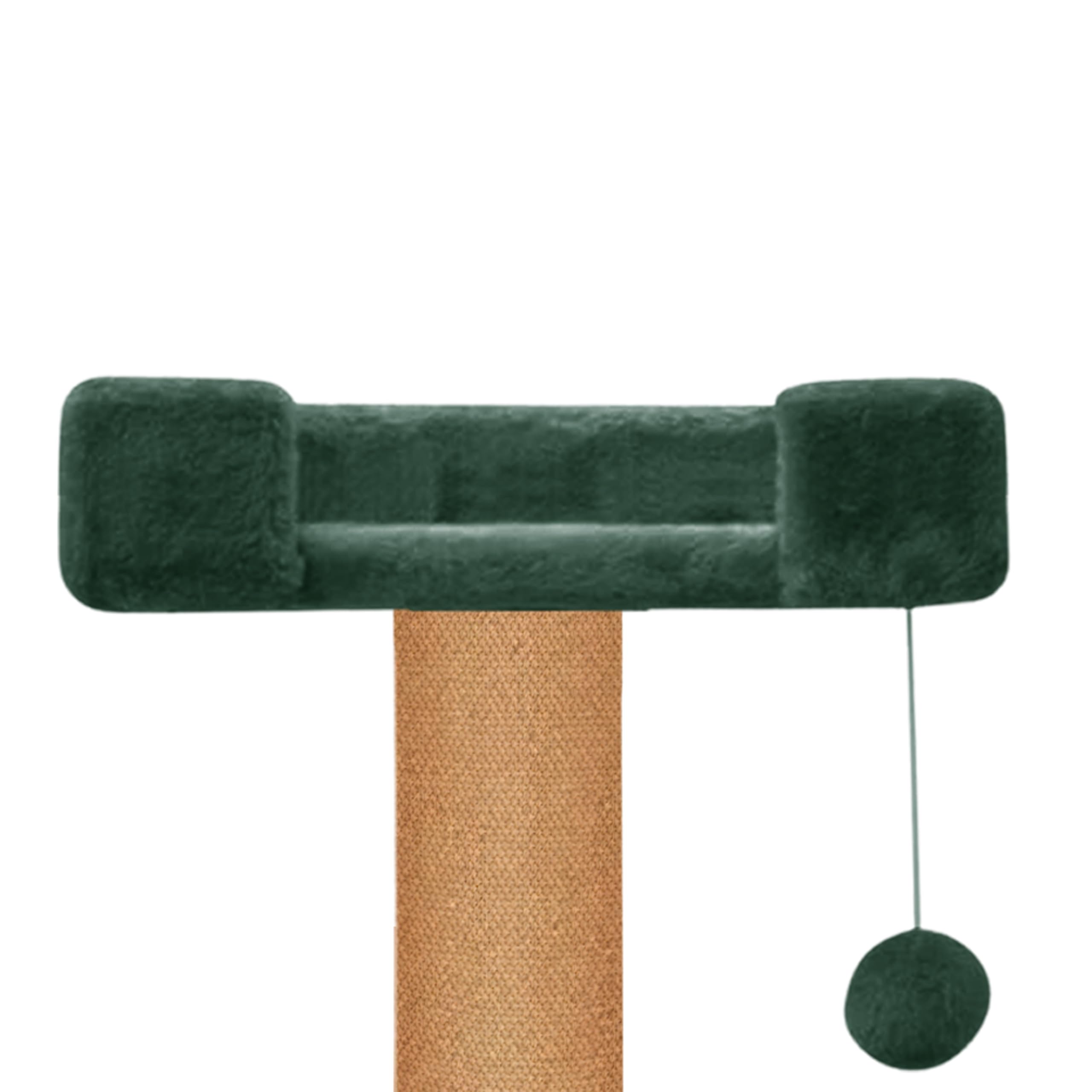Rosebell Multi-Level Cat Tree Tower with Scratching Posts & Plush Perch – Compact Activity Center with Hanging Balls for Indoor Cats (Height 29 Inch) - Green Color 4