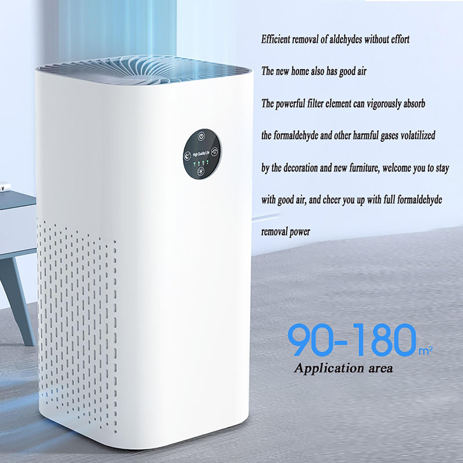 Purificatori d'aria per la casa/Filtro dell'aria per Stanza Grande/Filtro HEPA Purificatore d'aria/Sistema di filtrazione a 3 stadi/per fumo, allergie, peli di animali domestici